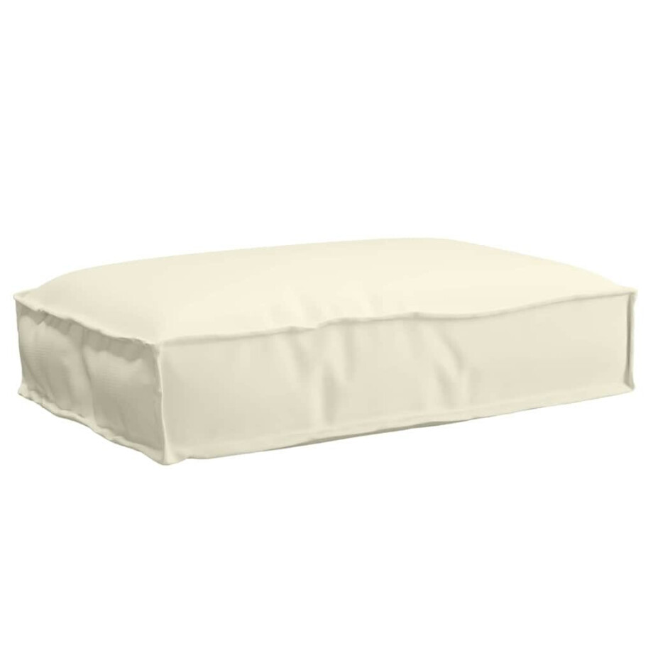 vidaXL Kussen Crème 60 x 40 x 8 cm Oxford Stof vidaXL Kussen Crème 60 x 40 x 8 cm Oxford Stof afbeelding 1