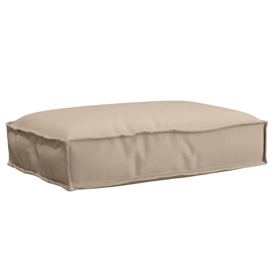 vidaXL Kussen Taupe 60 x 40 x 8 cm Oxford Stof afbeelding 1