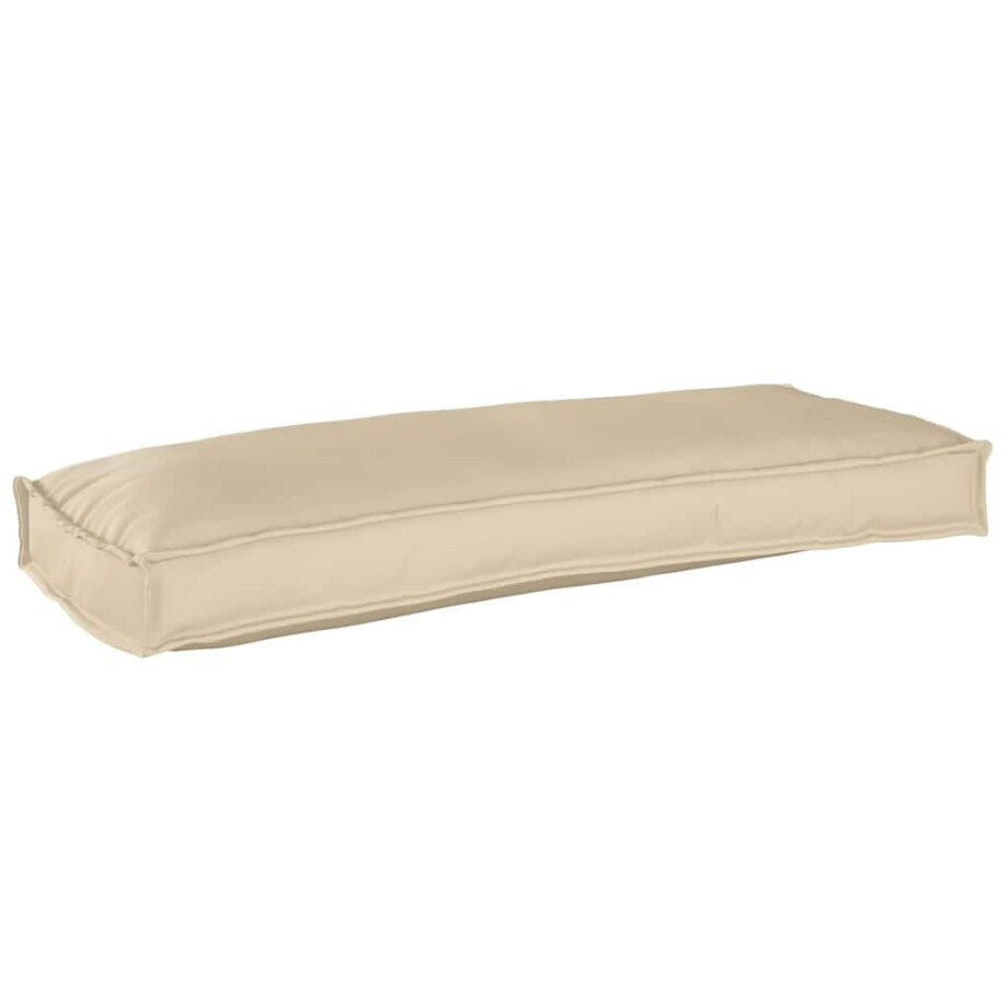 vidaXL Kussen Beige 100 x 40 x 8 cm Oxford Stof afbeelding 1