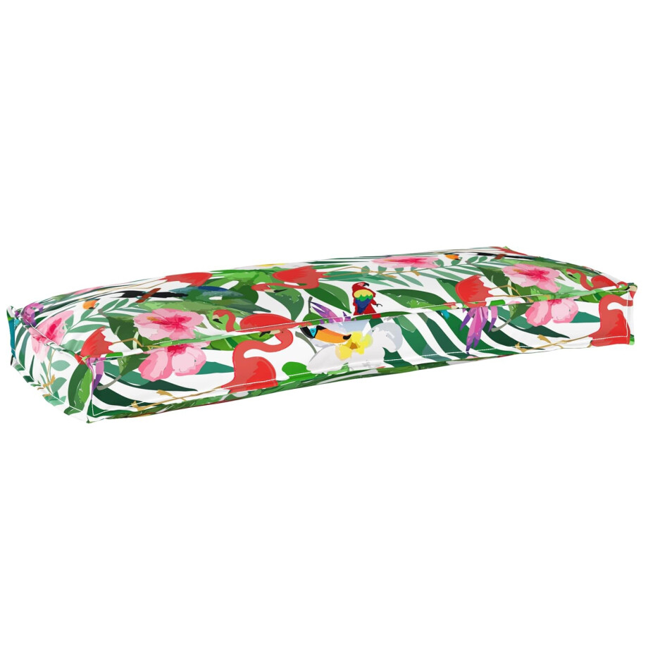 vidaXL Kussen Bloemen Multikleur 100 x 40 x 8 cm Oxford Stof afbeelding 1
