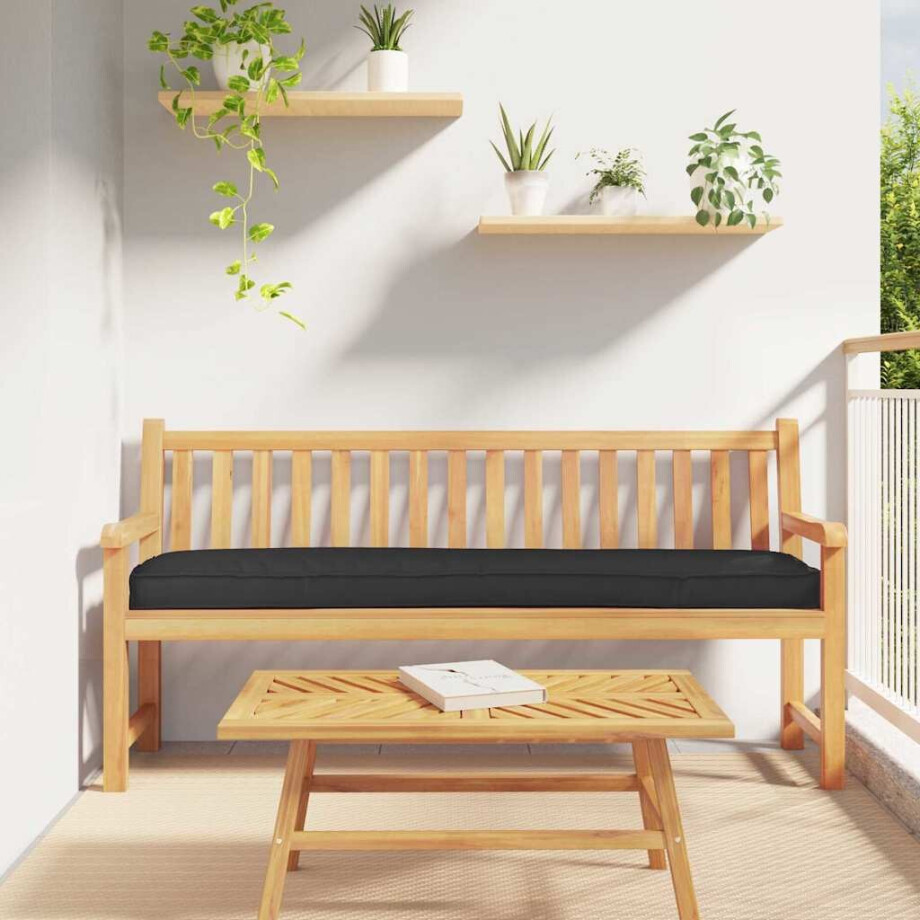 vidaXL Palet Kussen Zwart 180 x 40 x 8 cm Oxford Stof vidaXL Palet Kussen Zwart 180 x 40 x 8 cm Oxford Stof afbeelding 1