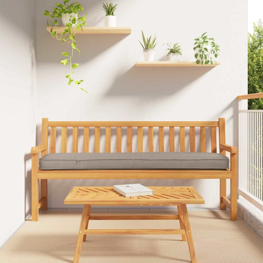 vidaXL Palet Kussen Taupe 180 x 40 x 8 cm Oxford Stof afbeelding 1