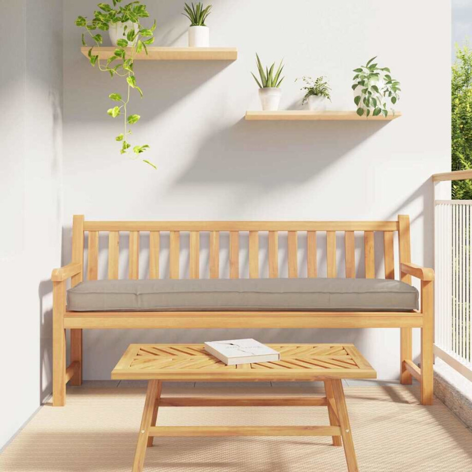 vidaXL Palet Kussen Taupe 200 x 40 x 8 cm Oxford Stof vidaXL Palet Kussen Taupe 200 x 40 x 8 cm Oxford Stof afbeelding 1