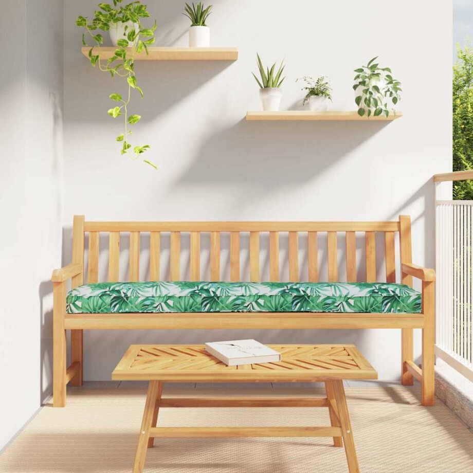 vidaXL Palet Kussen Bloemen Bladpatroon 200 x 40 x 8 cm Oxford Stof vidaXL Palet Kussen Bloemen Bladpatroon 200 x 40 x 8 cm Oxford Stof afbeelding 1