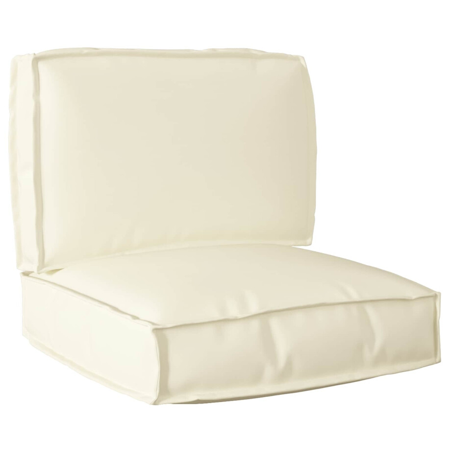vidaXL Pallet Kussen Set 2 pcs Crème Oxford Stof afbeelding 1