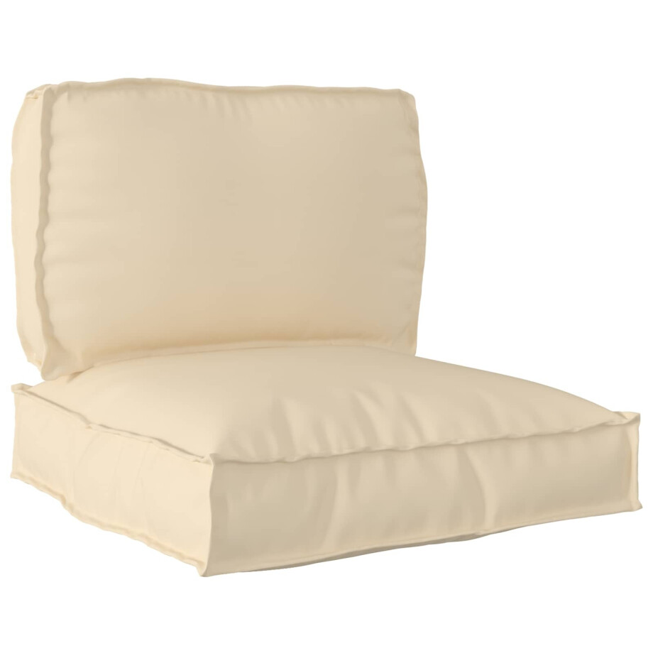 vidaXL Pallet Kussen Set 2 pcs Beige Oxford Stof afbeelding 1