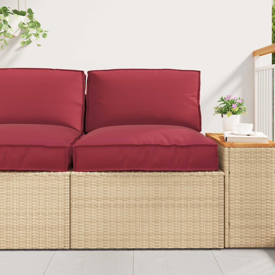 vidaXL Pallet Kussen Set 2 pcs Beige Oxford Stof afbeelding 1