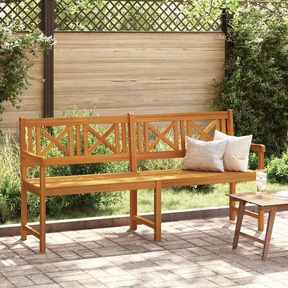 vidaXL Tuinbank Naturel 180 x 56 x 90 cm Massief Acaciahout vidaXL Tuinbank Naturel 180 x 56 x 90 cm Massief Acaciahout afbeelding 1