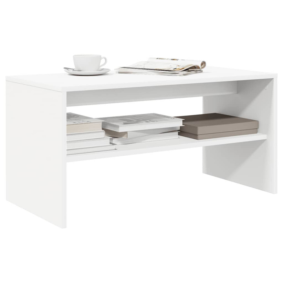 vidaXL Tv-meubel 80x40x40 cm bewerkt hout wit vidaXL Tv-meubel 80x40x40 cm bewerkt hout wit afbeelding 1