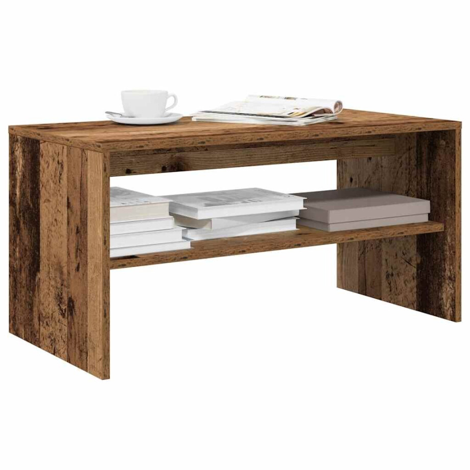 vidaXL Tv-meubel 80x40x40 cm bewerkt hout oud houtkleurig afbeelding 1