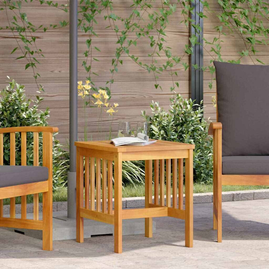 vidaXL Bijzettafel Olie naturel Massief Acaciahout afbeelding 1