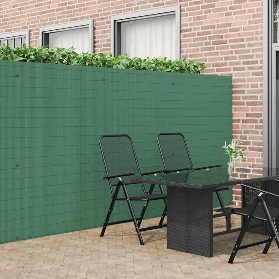 vidaXL Tuinhek Dubbelzijdig Groen 1,8x3 m PVC afbeelding 1