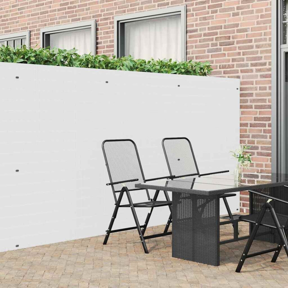 vidaXL Tuinhek Dubbelzijdig Wit 1,8x5 m PVC vidaXL Tuinhek Dubbelzijdig Wit 1,8x5 m PVC afbeelding 1