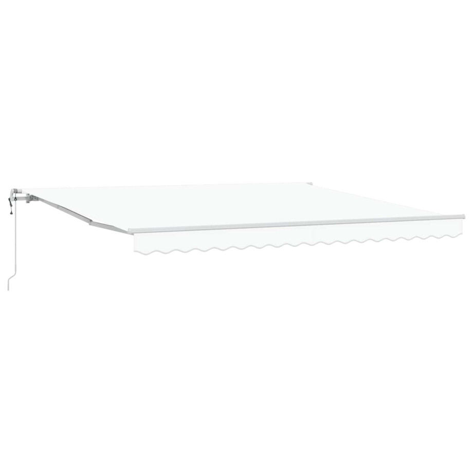 vidaXL Inklapbaar Zonnescherm Wit 400 × 300 cm Stof vidaXL Inklapbaar Zonnescherm Wit 400 × 300 cm Stof afbeelding 1