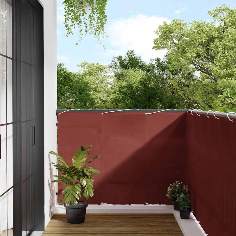vidaXL Balkonscherm Terracotta 120x800 cm 100% Polyester Oxford vidaXL Balkonscherm Terracotta 120x800 cm 100% Polyester Oxford afbeelding 1