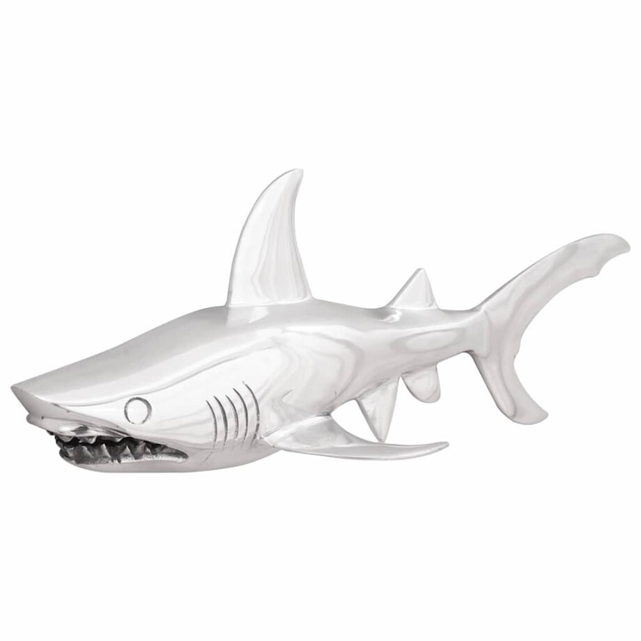 vidaXL sculptuur Zilver 68 x 20 x 24 cm Aluminium afbeelding 1