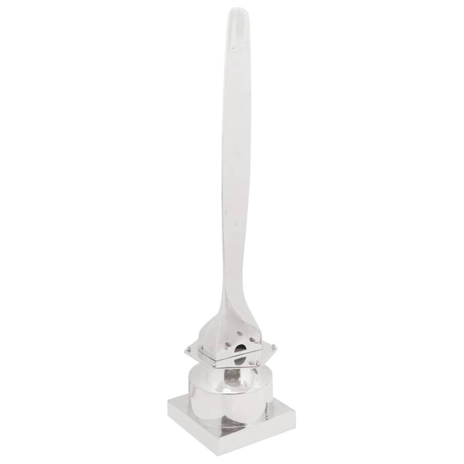 vidaXL sculptuur Zilver 26 x 26 x 110 cm Aluminium afbeelding 1