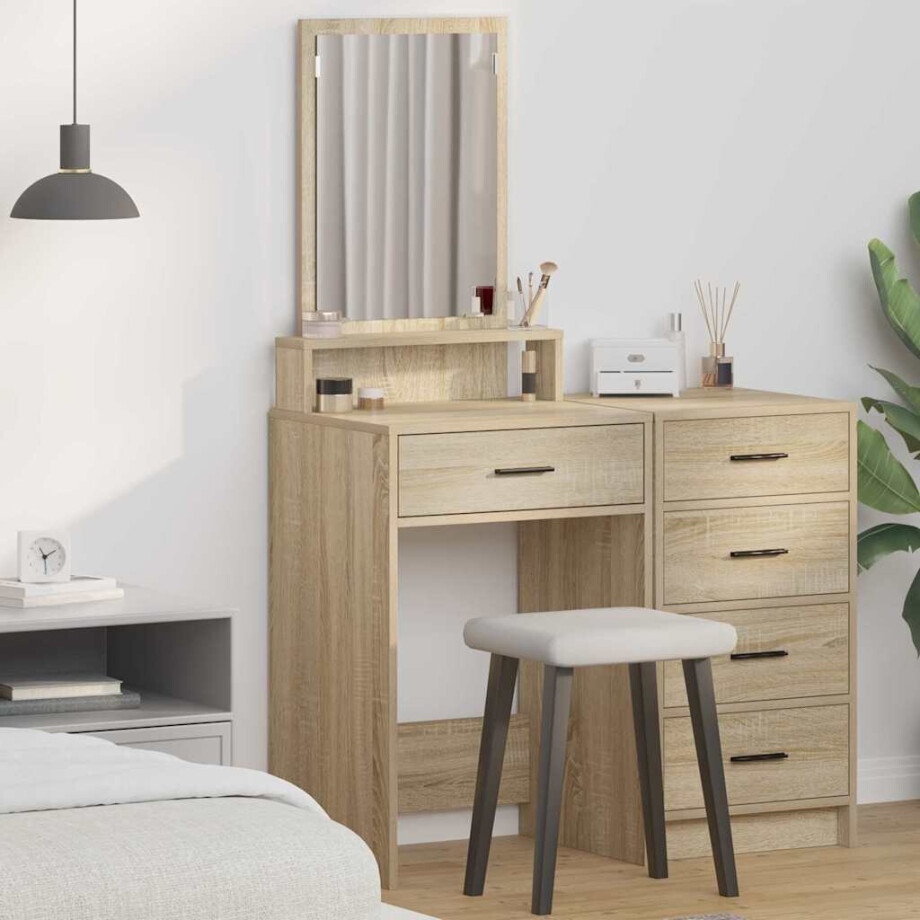 vidaXL Plafondtafel Sonoma Eiken 50 x 41 x 140 cm Bewerkt hout afbeelding 1