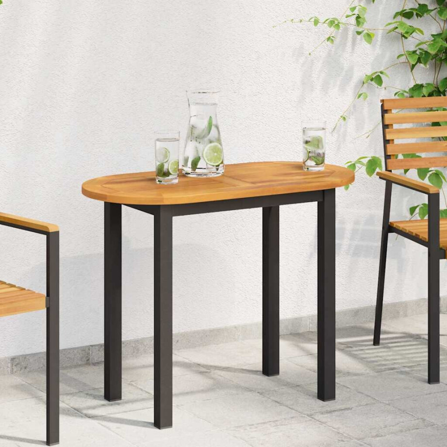 vidaXL Tafelblad Olie naturel 90 x 45 x 2 cm Massief Acaciahout afbeelding 1