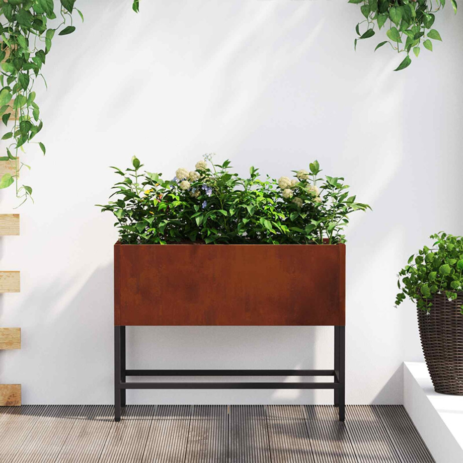 vidaXL Verhoogde Tuin Plantbak Roestig 60 x 26 x 45 cm Cortenstaal vidaXL Verhoogde Tuin Plantbak Roestig 60 x 26 x 45 cm Cortenstaal afbeelding 1