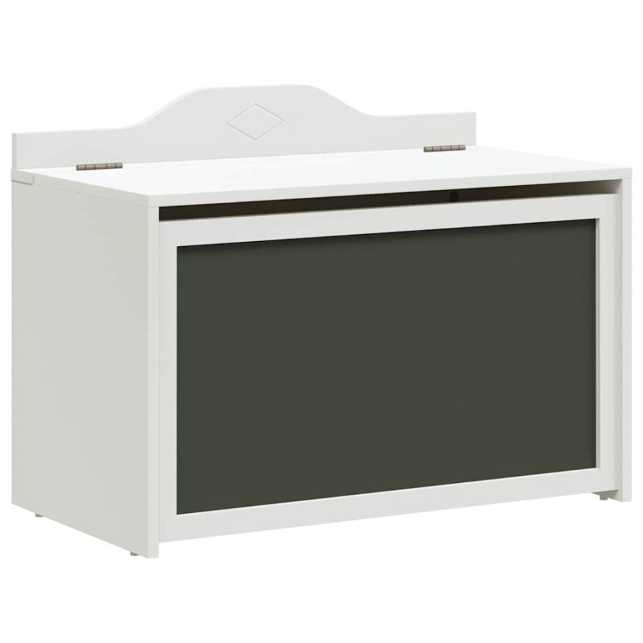 vidaXL Speelgoeddoos met opslag Wit 73 x 33 x 55 cm Bewerkt hout vidaXL Speelgoeddoos met opslag Wit 73 x 33 x 55 cm Bewerkt hout afbeelding 1