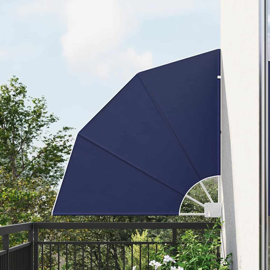 vidaXL Balkon Privacy Scherm 115 x 115 cm Polyester Marineblauw vidaXL Balkon Privacy Scherm 115 x 115 cm Polyester Marineblauw afbeelding 1