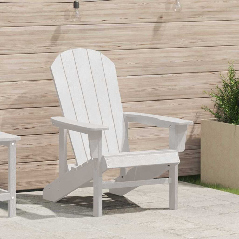 vidaXL Adirondack-stoel Wit 82 x 74 x 92 cm HDPE vidaXL Adirondack-stoel Wit 82 x 74 x 92 cm HDPE afbeelding 1