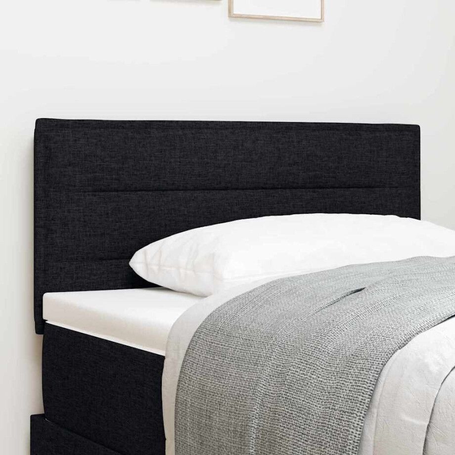 vidaXL Hoofdbord Zwart 80 cm Stof afbeelding 1