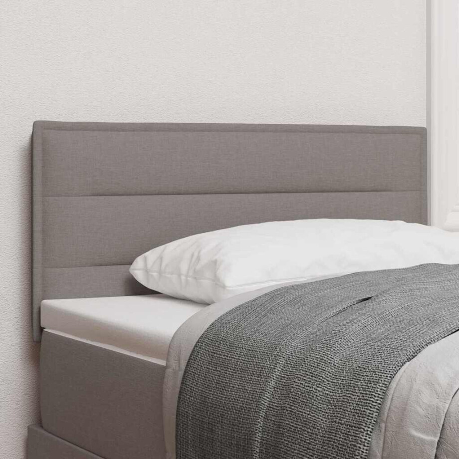 vidaXL Hoofdbord Taupe 80 cm Stof vidaXL Hoofdbord Taupe 80 cm Stof afbeelding 1