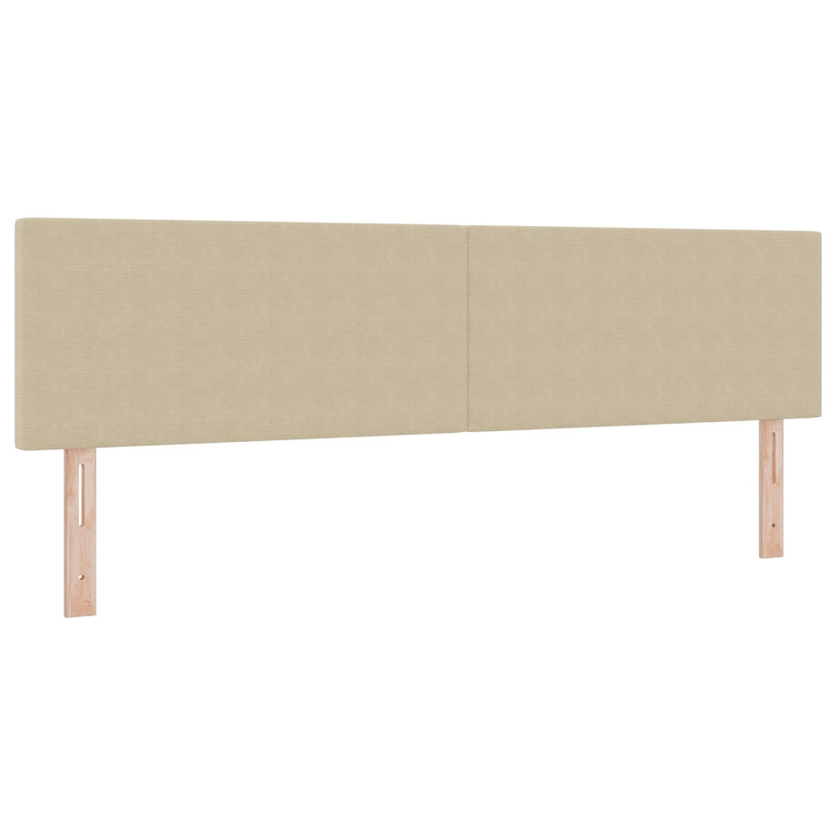 vidaXL Hoofdbord Lichtgroen Grijs 180 cm Katoen Stof vidaXL Hoofdbord Lichtgroen Grijs 180 cm Katoen Stof afbeelding 1