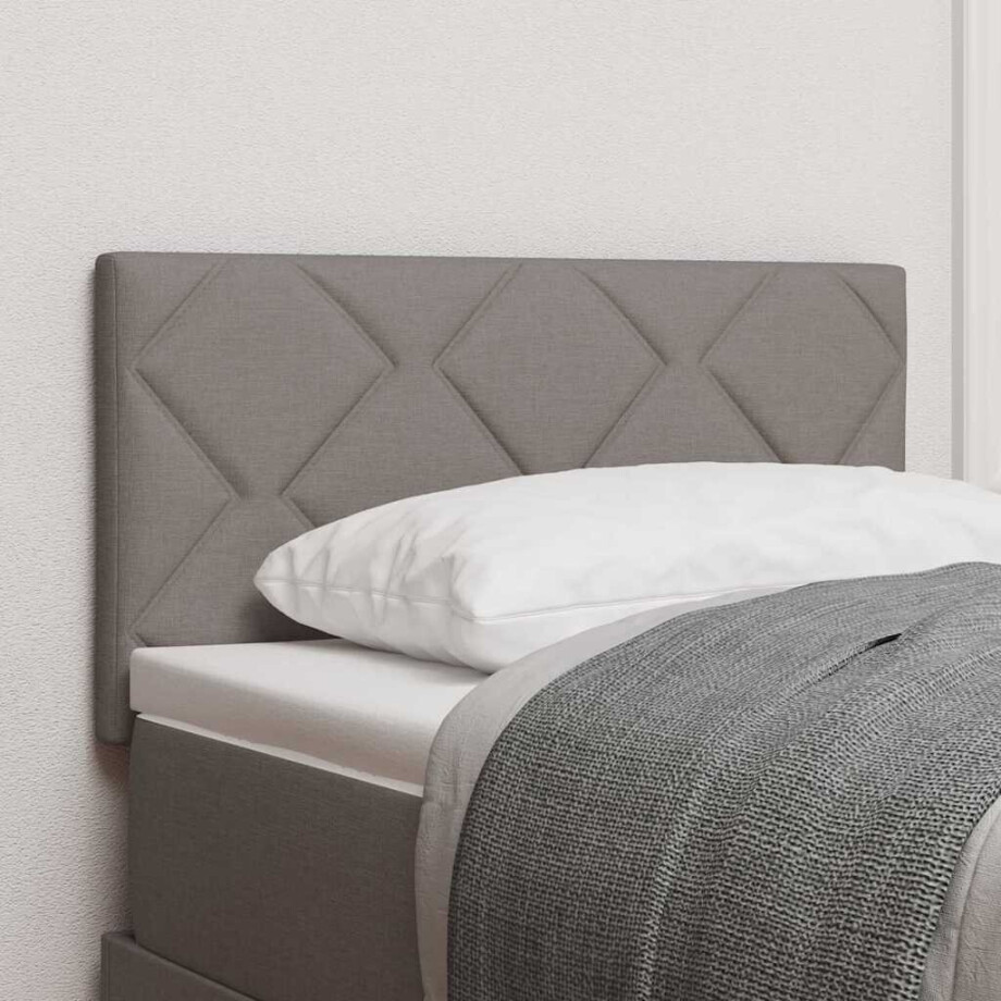vidaXL Hoofdbord Taupe 80 cm Stof vidaXL Hoofdbord Taupe 80 cm Stof afbeelding 1