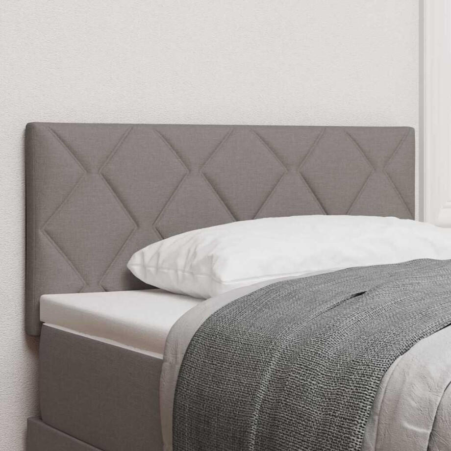 vidaXL Hoofdbord Taupe 90 cm Stof vidaXL Hoofdbord Taupe 90 cm Stof afbeelding 1