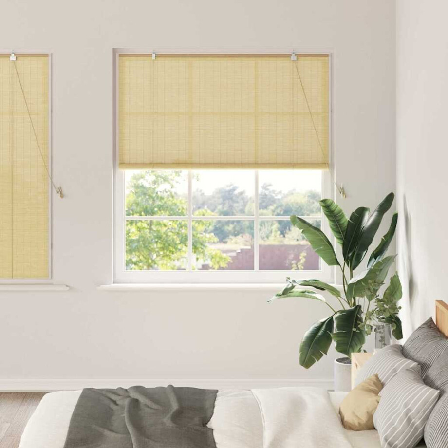 vidaXL Rolgordijn Natuur 150 x 160 cm Bamboe afbeelding 1