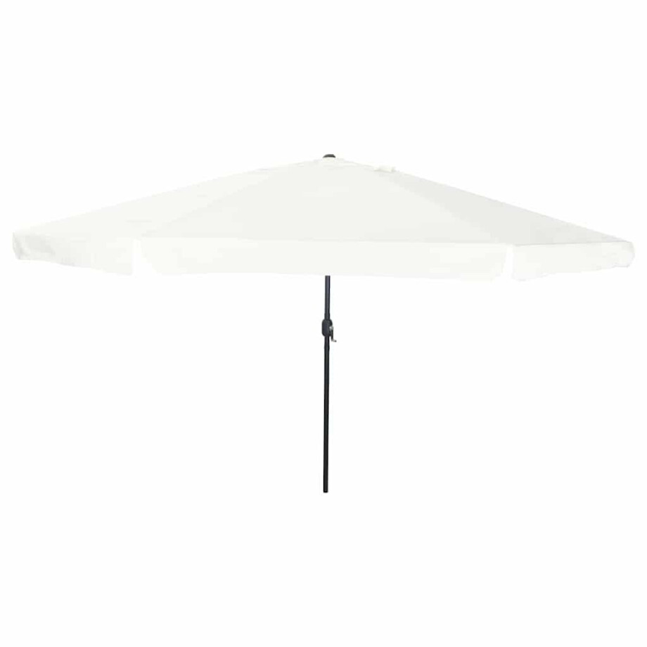 vidaXL Tuinparasol Zand 395 x 395 x 245 cm Polyester en staal afbeelding 1