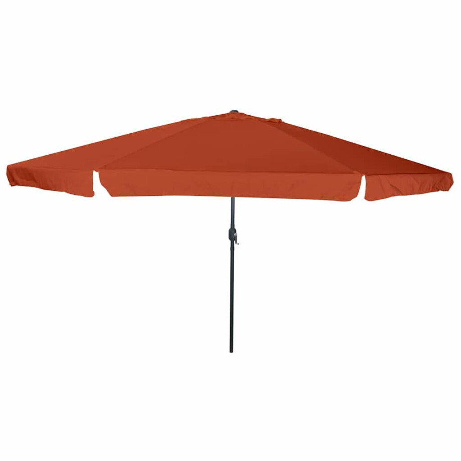 vidaXL Tuinparasol Terracotta 395 x 395 x 245 cm Polyester en staal vidaXL Tuinparasol Terracotta 395 x 395 x 245 cm Polyester en staal afbeelding 1
