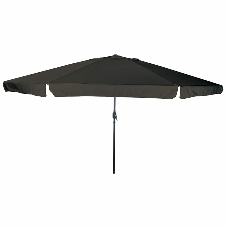 vidaXL Tuinparasol Zwart 395 x 395 x 245 cm Polyester en staal afbeelding 1