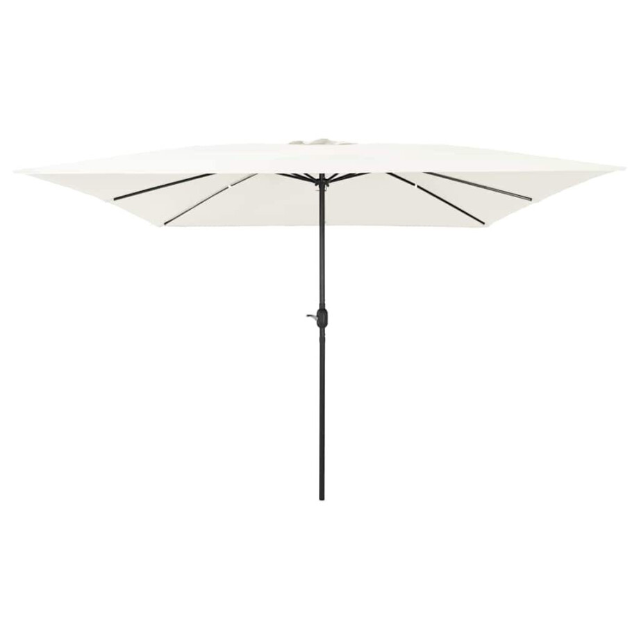 vidaXL Tuinparasol Zand 295 x 295 x 245 cm Polyester en staal afbeelding 1