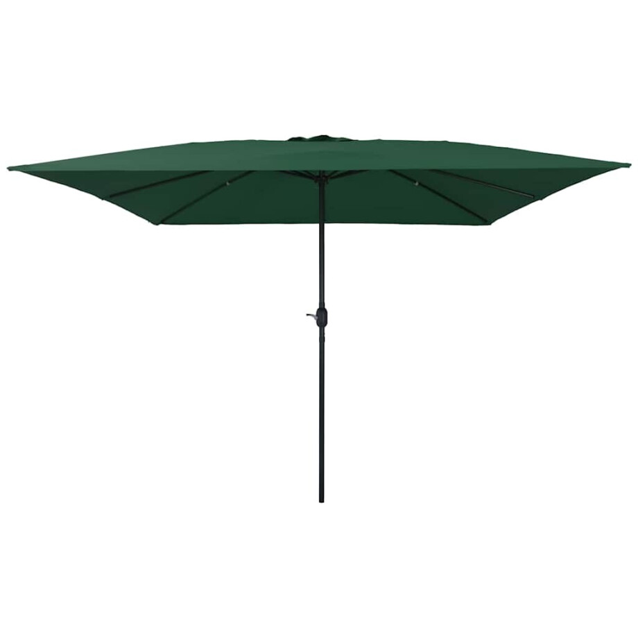 vidaXL Tuinparasol Groen 295 x 295 x 245 cm Polyester en staal afbeelding 1