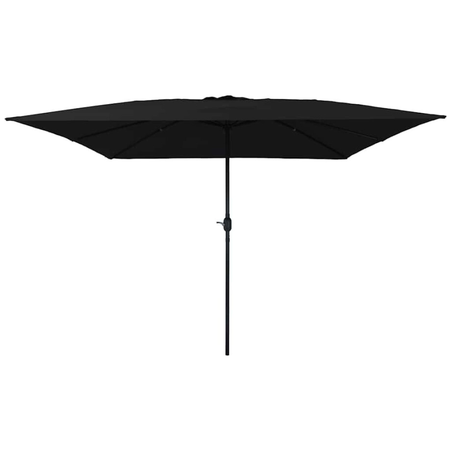 vidaXL Tuinparasol Zwart 295 x 295 x 245 cm Polyester en staal afbeelding 1