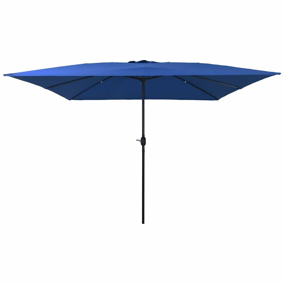 vidaXL Tuinparasol Azurblauw 295 x 295 x 245 cm Polyester en staal afbeelding 1