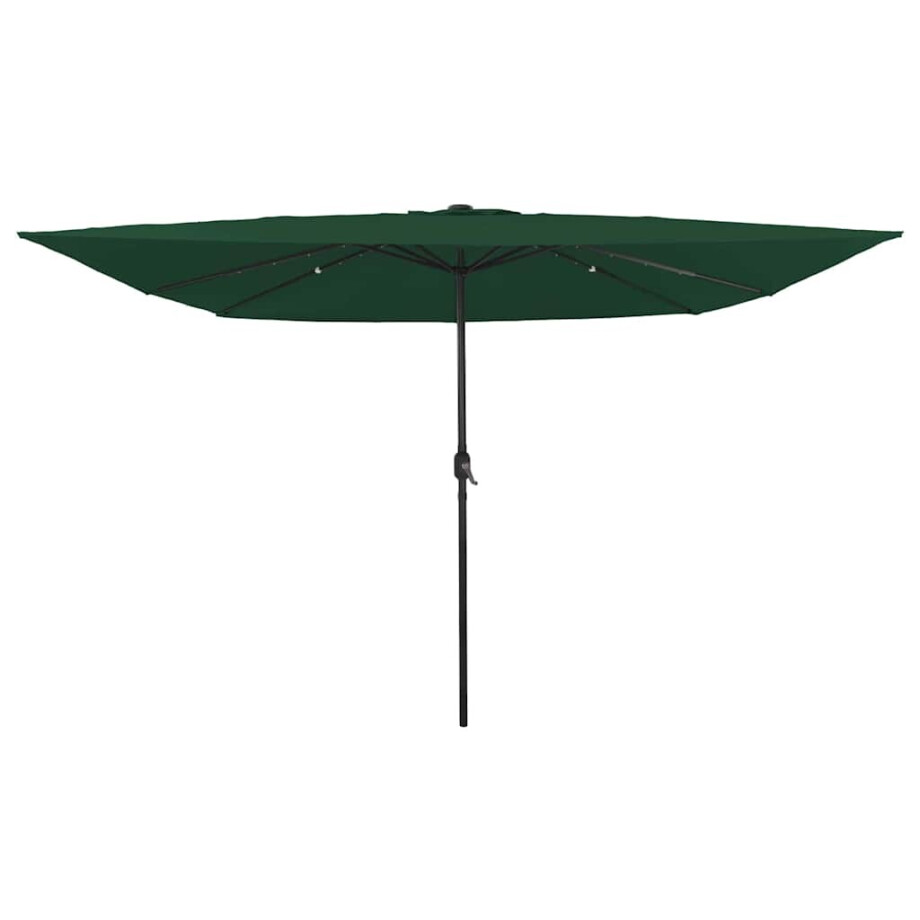 vidaXL Tuinparasol Groen 295 x 295 x 245 cm Polyester en staal afbeelding 1