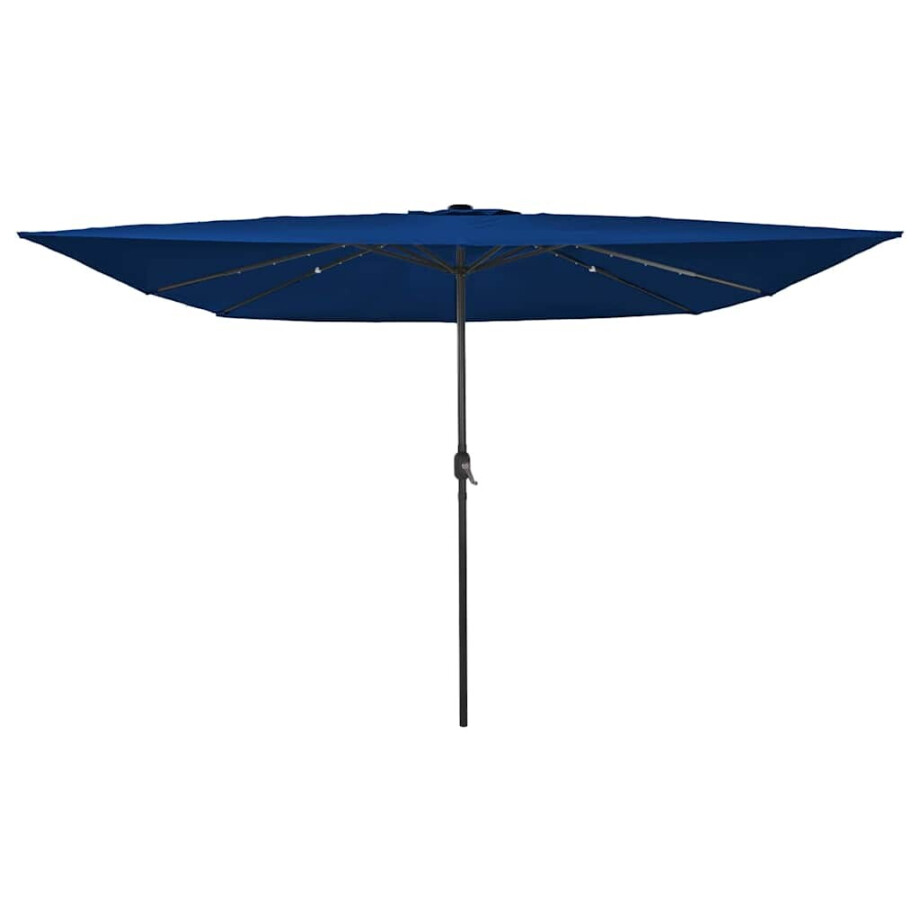 vidaXL Tuinparasol Azurblauw 295 x 295 x 245 cm Polyester en staal afbeelding 1