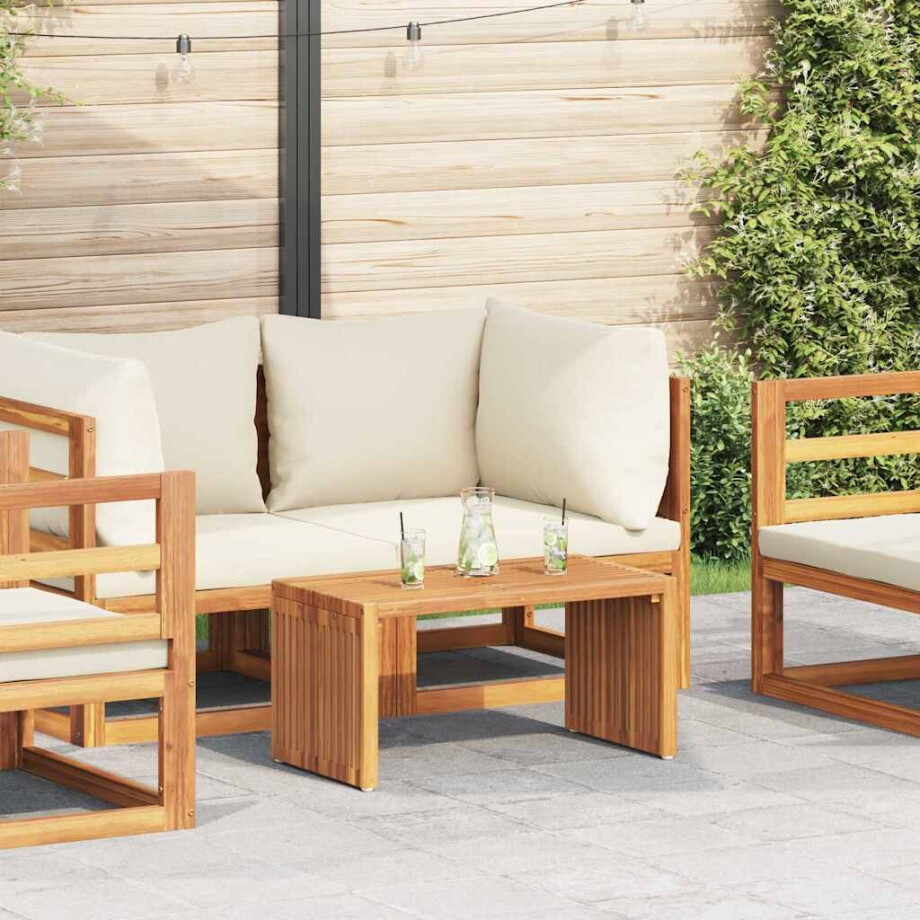 vidaXL Tuin Bijzettafel Bruin 70 x 37,5 x 35,5 cm Massief Teakhout vidaXL Tuin Bijzettafel Bruin 70 x 37,5 x 35,5 cm Massief Teakhout afbeelding 1