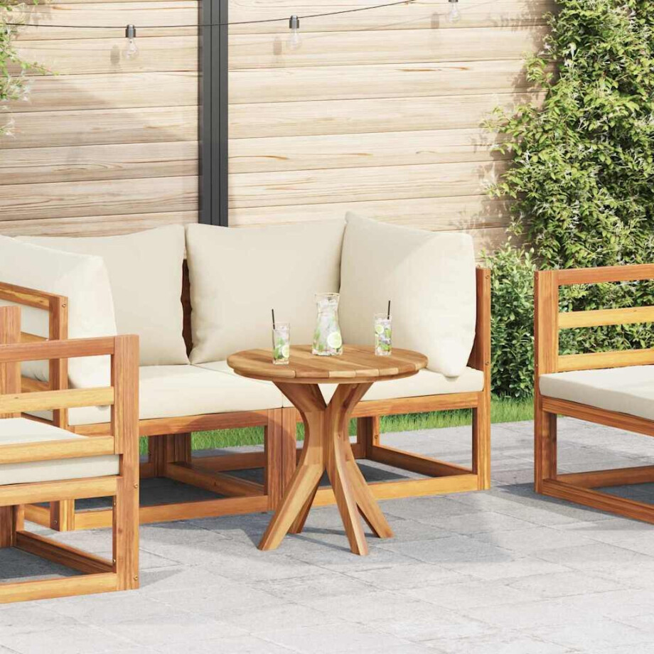 vidaXL Bijzettafel Bruin 55 x 55 x 51 cm Massief Teakhout vidaXL Bijzettafel Bruin 55 x 55 x 51 cm Massief Teakhout afbeelding 1