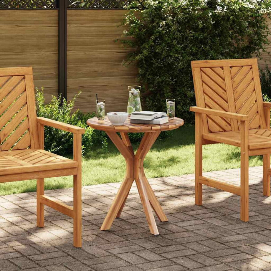 vidaXL Bijzettafel Bruin 70 x 70 x 75 cm Massief Teakhout vidaXL Bijzettafel Bruin 70 x 70 x 75 cm Massief Teakhout afbeelding 1