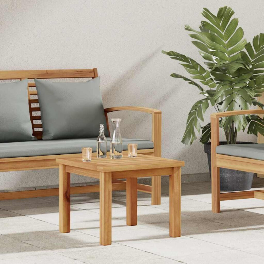 vidaXL Salontafel Bruin 45 x 45 x 36 cm Massief Teakhout vidaXL Salontafel Bruin 45 x 45 x 36 cm Massief Teakhout afbeelding 1