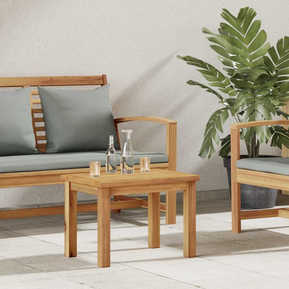 vidaXL Salontafel Bruin 50 x 35 x 36 cm Massief Teakhout vidaXL Salontafel Bruin 50 x 35 x 36 cm Massief Teakhout afbeelding 1