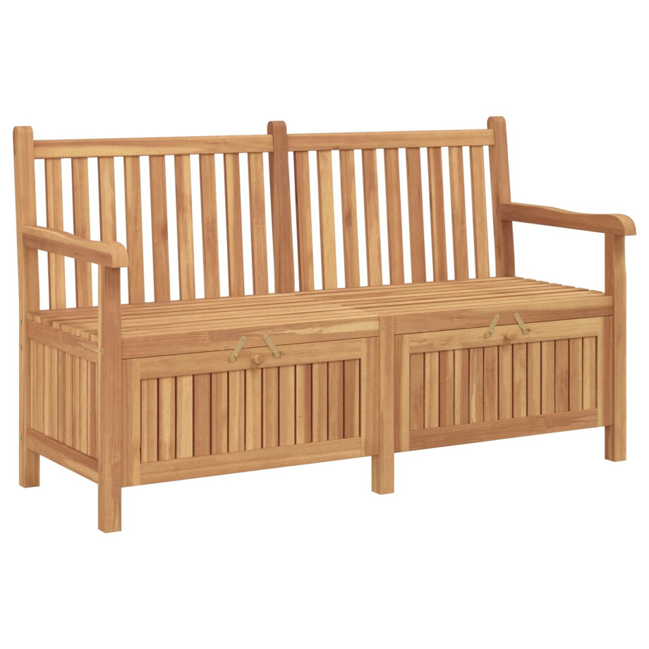 vidaXL Tuinbank met opslag 150 x 60 x 90 cm Massief Teakhout vidaXL Tuinbank met opslag 150 x 60 x 90 cm Massief Teakhout afbeelding 1
