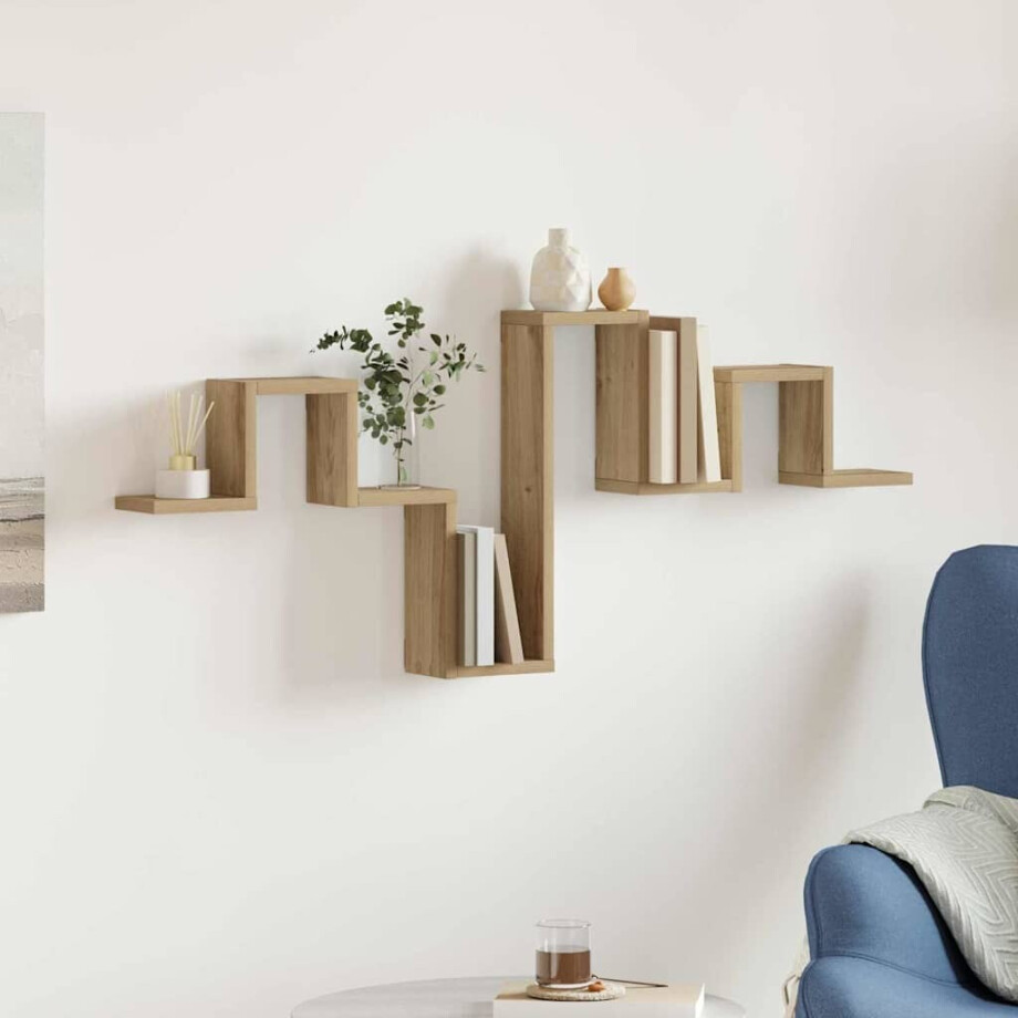 vidaXL Wandplank Wandgemonteerd Artisan Eiken 104.5 x 43 x 10 cm vidaXL Wandplank Wandgemonteerd Artisan Eiken 104.5 x 43 x 10 cm afbeelding 1