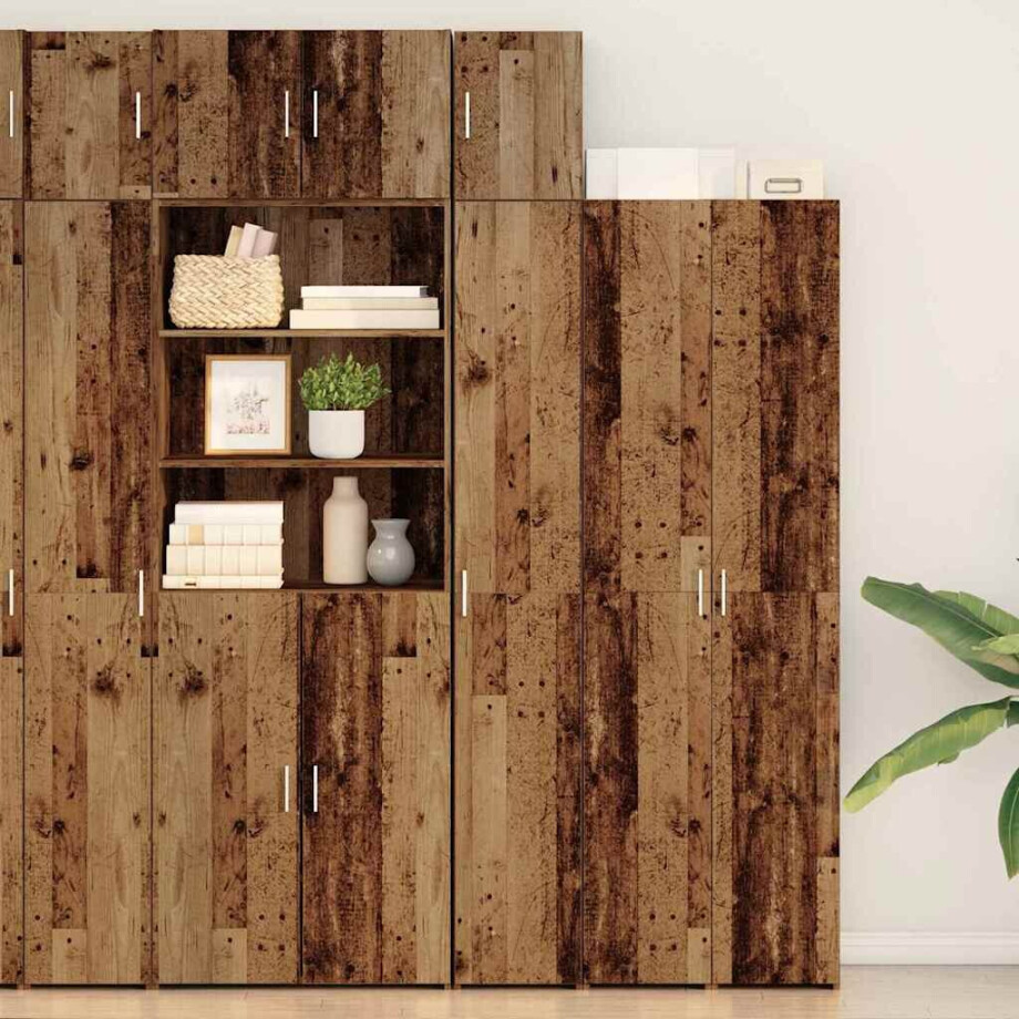 vidaXL Wandkast Oudhout 30 x 42,5 x 39,5 cm Bewerkt hout afbeelding 1
